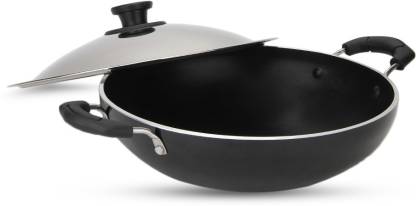 Pigeon Non-Stick Kadai 300 with Stainless Steel Lid