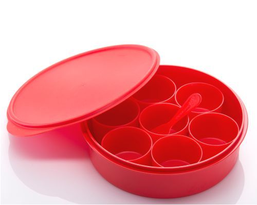 Varmora Spice Keeper / Masala Box, Red