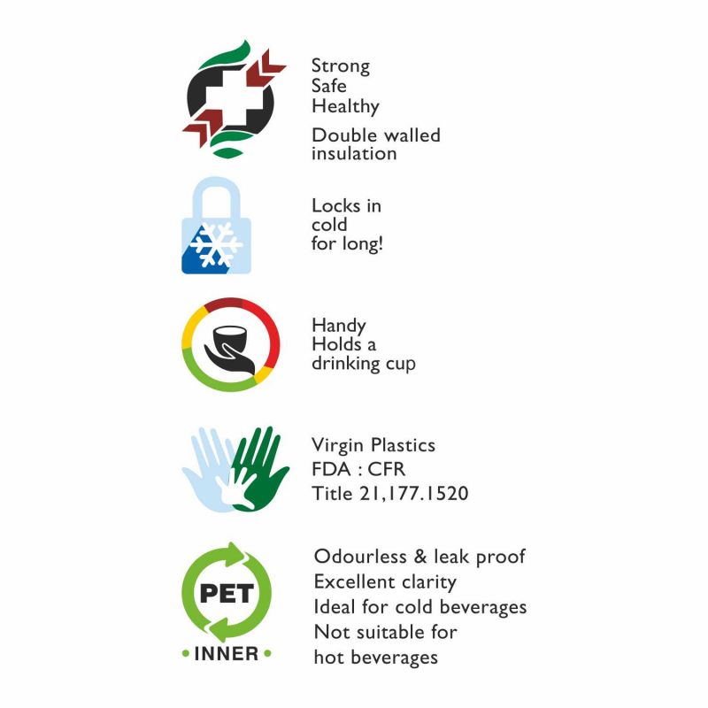 Cello Travel Star Plastic Insulated Water Jug