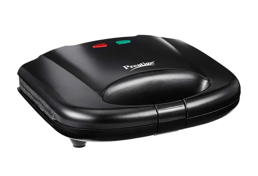 Prestige 800 Watt Sandwich Toaster with Fixed Plates Black