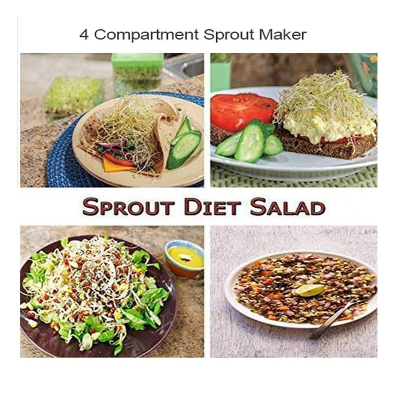 Plastic 4 Compartment Sprout Maker - 5