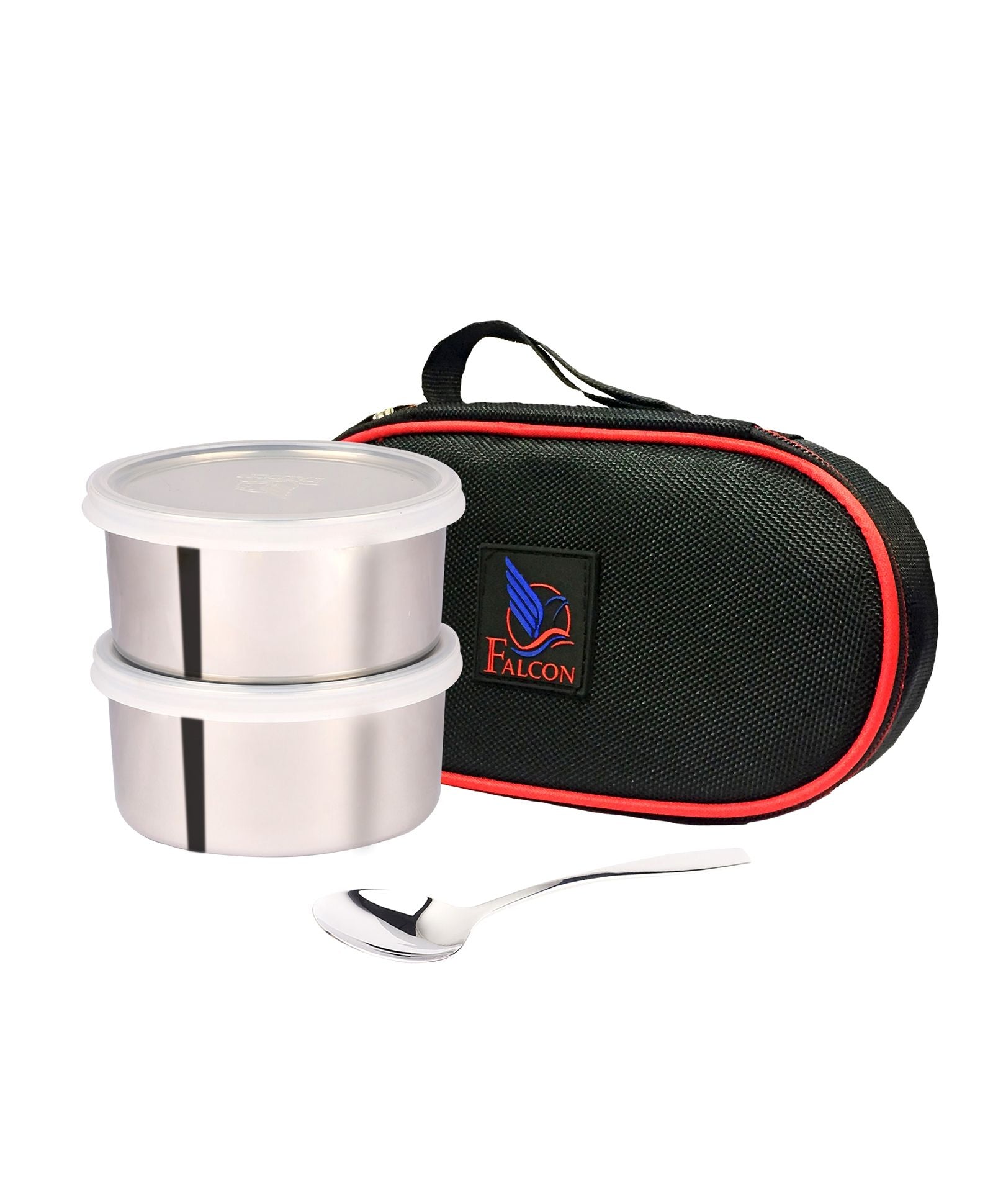 Falcon Tuff Double Wall Stainless Steel Lunch Box Copper Colour, Set o