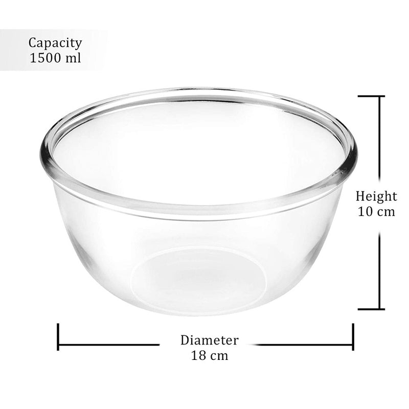 Treo Glass Mixing Bowl - 1500 ML - 7