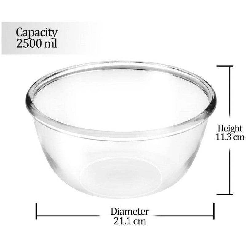 Treo Glass Mixing Bowl - 2500 ML - 9