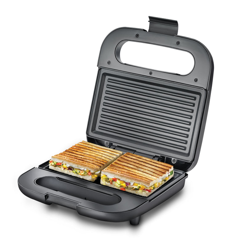 Prestige PGDP 01 Sandwich Griller With Non-Stick DEEP Heating Plates - 750 Watts | For Large Size Breads and Sandwiches