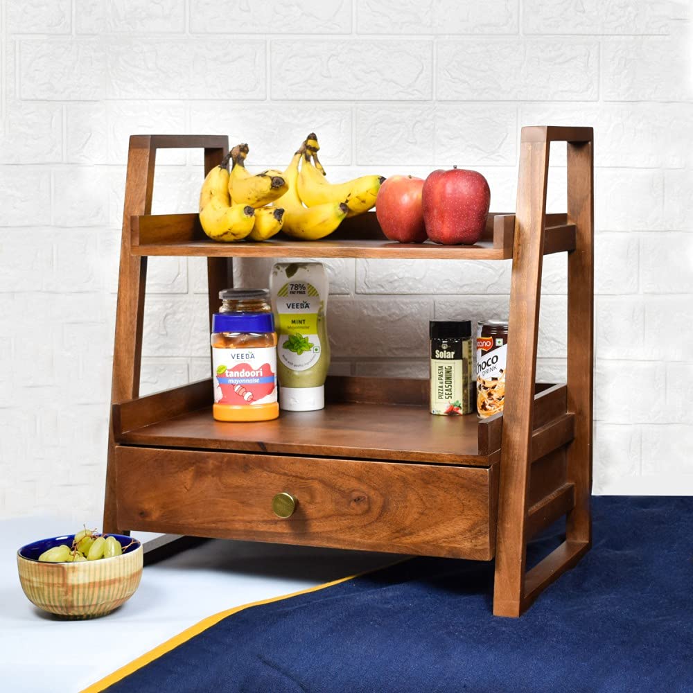 Softel Handcrafted Kitchen Organizer with Drawer