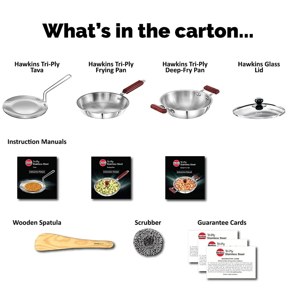 Hawkins Triniti Tri-Ply Stainless Steel Cookware Set -7