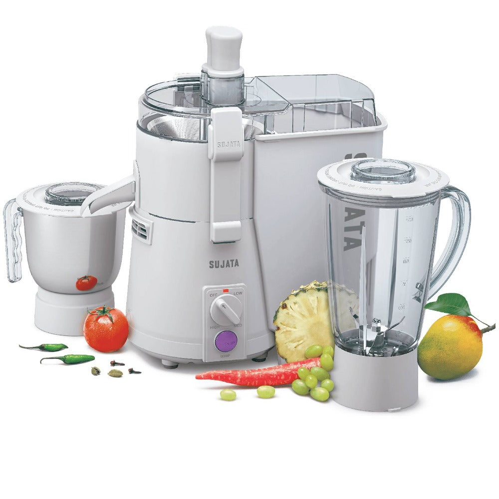 Sujata Powermatic Plus 900 Watts Juicer Mixer Grinder with Jars