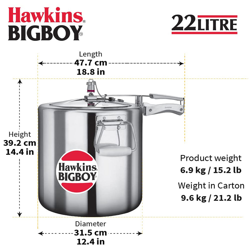 Hawkins Bigboy Aluminum Pressure Cookers  - 14