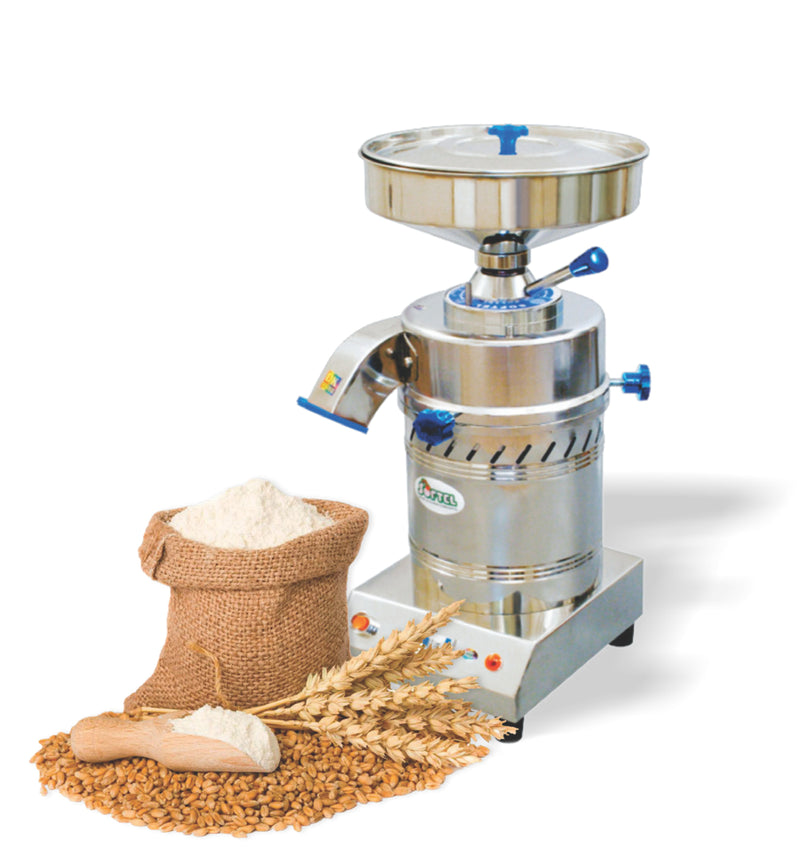 Softel Domestic Flour Mill (Ghar Ghanti) - SOF0017 - Softel Atta Chakki - Domestic Flour Mill - Grind Grains, Atta, Maida, Masala Grinder, Haldi, Rava, Suji, Lal Mirch - 6 to 10 Kg per Hour - 1 HP Motor