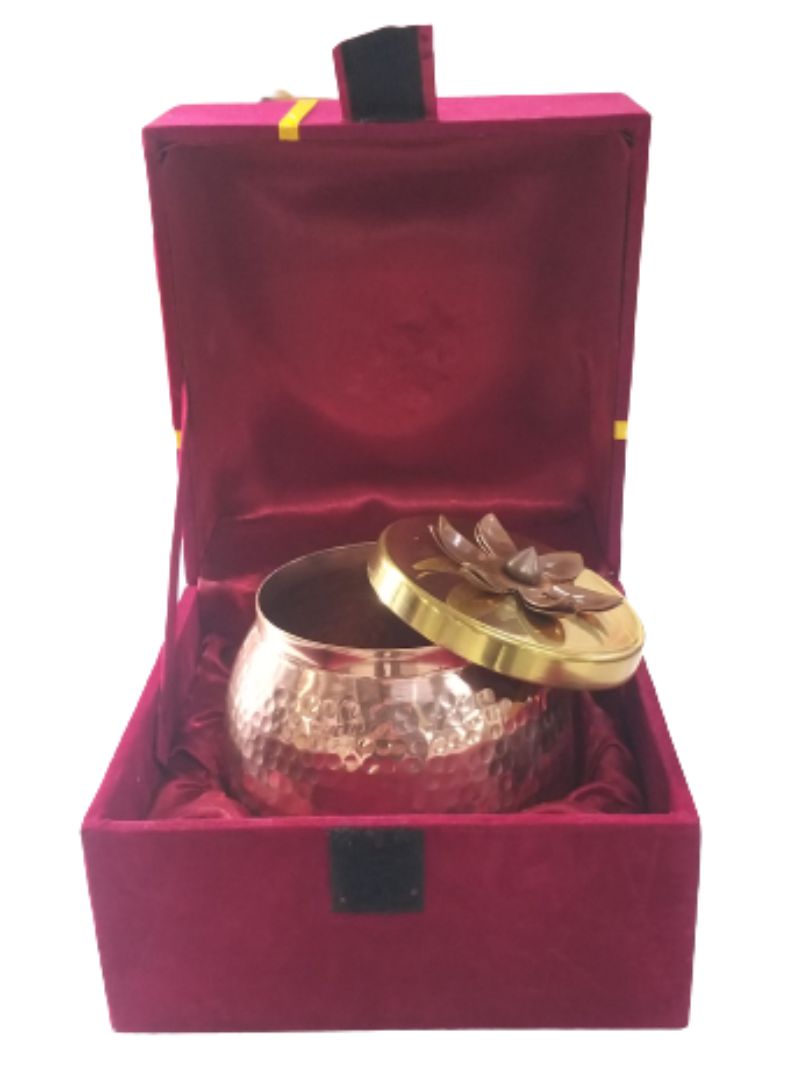 LaCoppera_Hammered_Copper_Decorative_Container_Jar_T199H2_La013-5