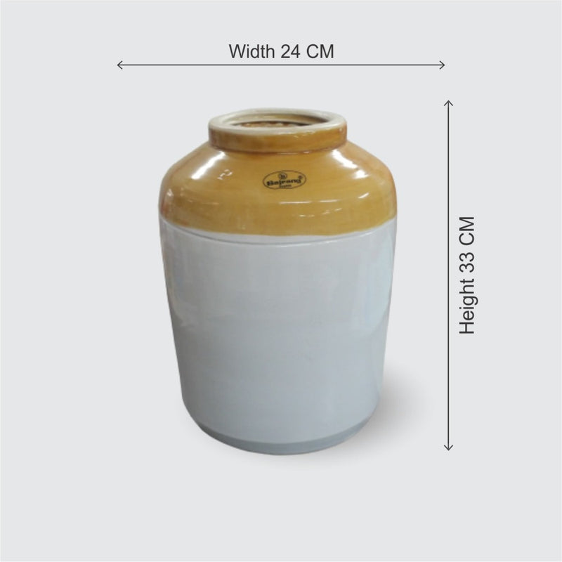 RasoiShop Ceramic 12 KG Aachar/Pickle Jar - 4