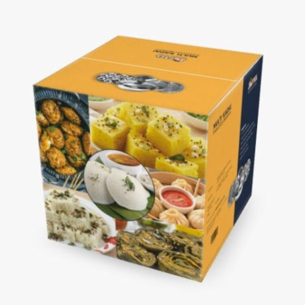 Softel Stainless Steel Copper Bottom Multi Kadai with 6 Plates - 9