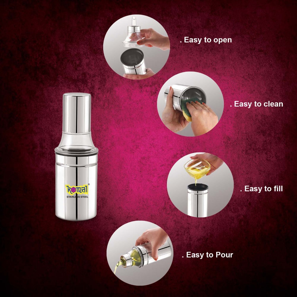 Komal Stainless Steel Oil Dispenser - 7