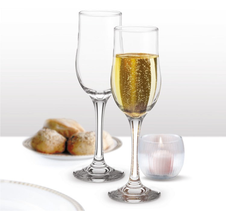 Treo Odyssey Champagne 210 ML Glass Set Of 6 Pcs - Tre0058