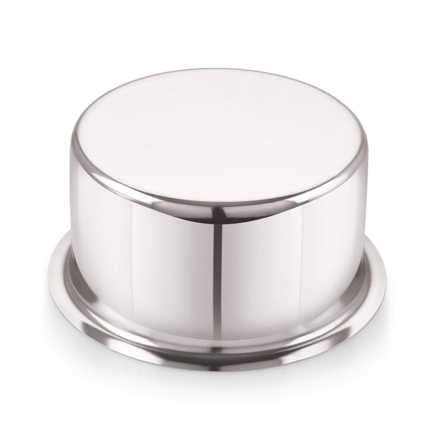 RasoiShop Tope 22 Gauge Stainless Steel Flat Bottom