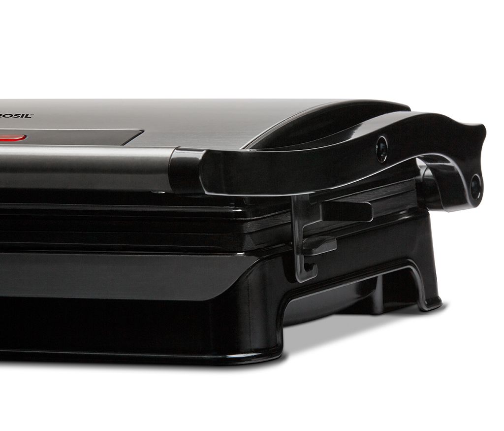 बोरोसिल मेटा प्राइम ग्रिल- BGRILLSS13 | सँडविच मेकर | पाणिनी निर्माता | चांदी