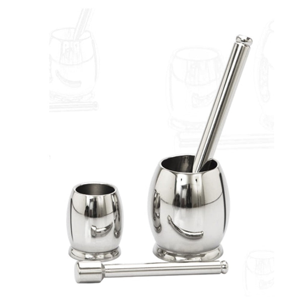 Toral Dholak Shape Stainless Steel Khalbatta - 5