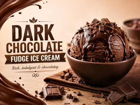 Dark Chocolate Fudge Ice Cream Using an Ice Cream Maker