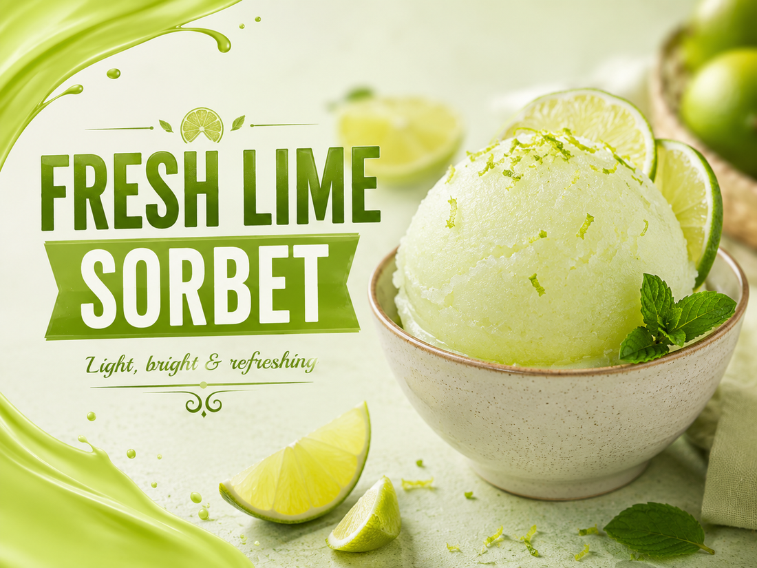 Fresh Lime Sorbet Using an Ice Cream Maker