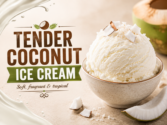Tender Coconut Ice Cream Using an Ice Cream Maker