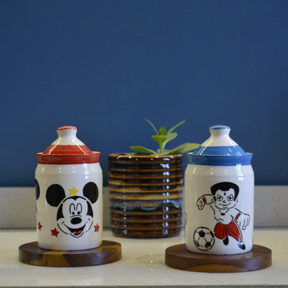 Rasoishop Cartoon Shape Ceramic Jar - 2