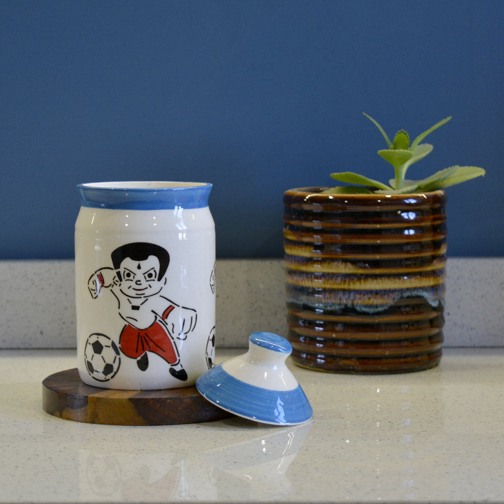 Rasoishop Cartoon Shape Ceramic Jar - 4