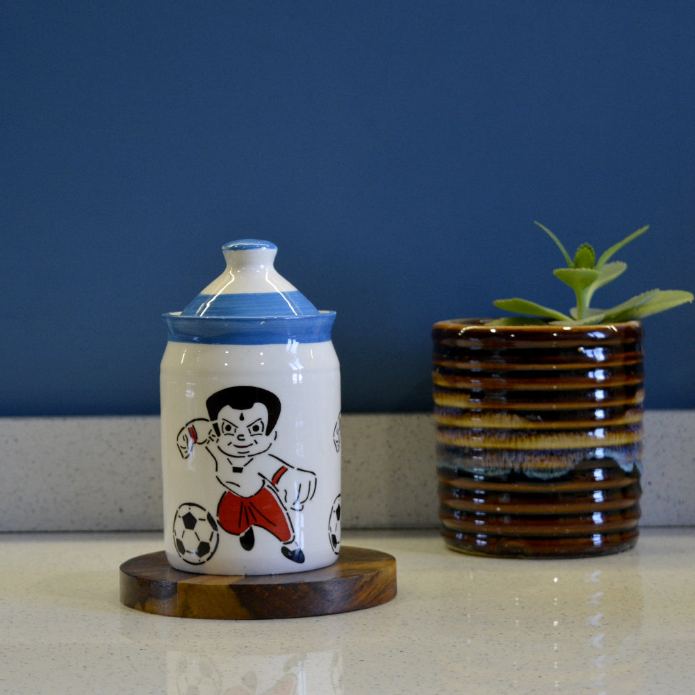 Rasoishop Cartoon Shape Ceramic Jar - 3