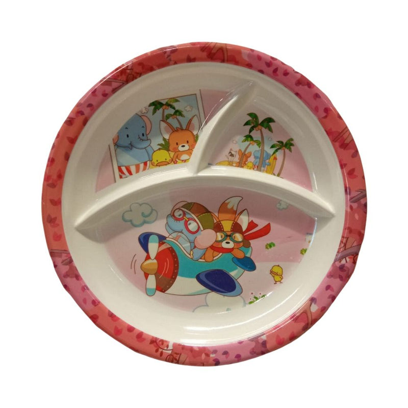 Recon Melamine 3 in 1 Kids Partition Plate - 1