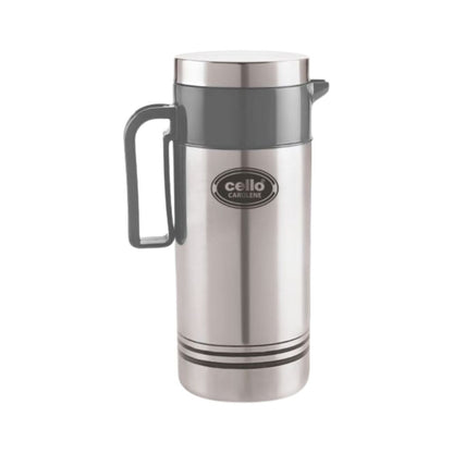 Cello Carolene Tuff Steel Insulated Jug | Silver | 1 Pc