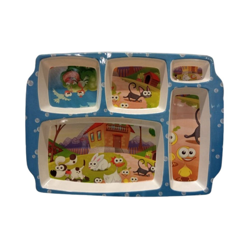 Recon Melamine 5 in 1 Kids Partition Plate - 3