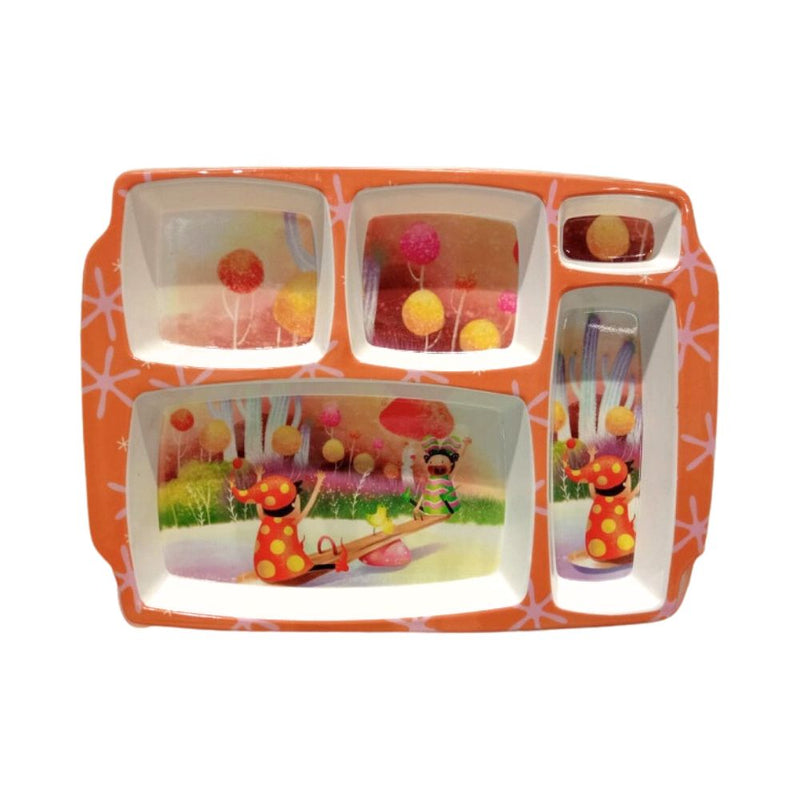 Recon Melamine 5 in 1 Kids Partition Plate - 5