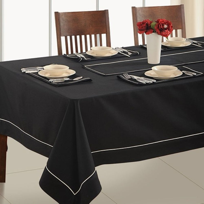 Swayam Plain Flat Rectangular Table Cover - 1