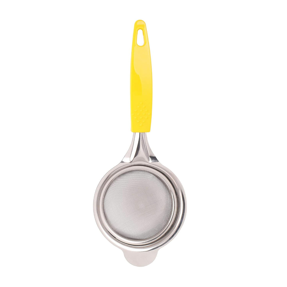Classy Touch Fine Mesh Stainless Steel Tea Strainer with Non Slip Handle - 2