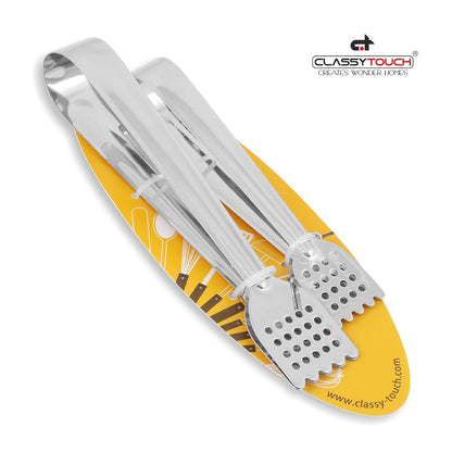 Classy Touch Stainless Steel Kitchen Tong - 5