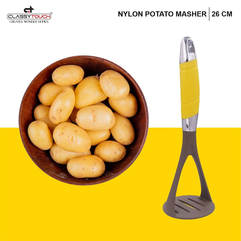 Classy Touch Nylon Potato Solid Masher - CT498 - 4