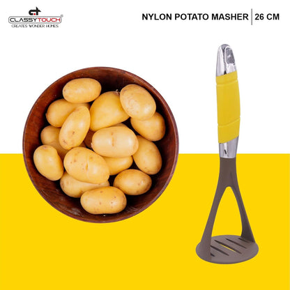Classy Touch Nylon Potato Solid Masher - CT498 - 4