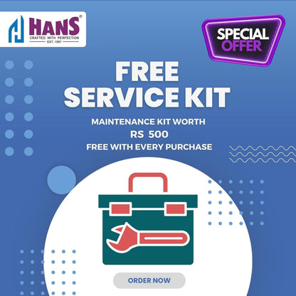 HANS Dominar X 1800 Watts Commercial Mixer Grinder, 100% Copper Motor, 3 Litre And 1 Litre Stainless Steel Jars | White