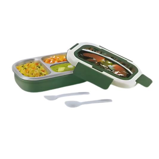 Milton Magic Meal 3 Steel Thermoware Insulated Tiffin Box | 1 Pc - 1