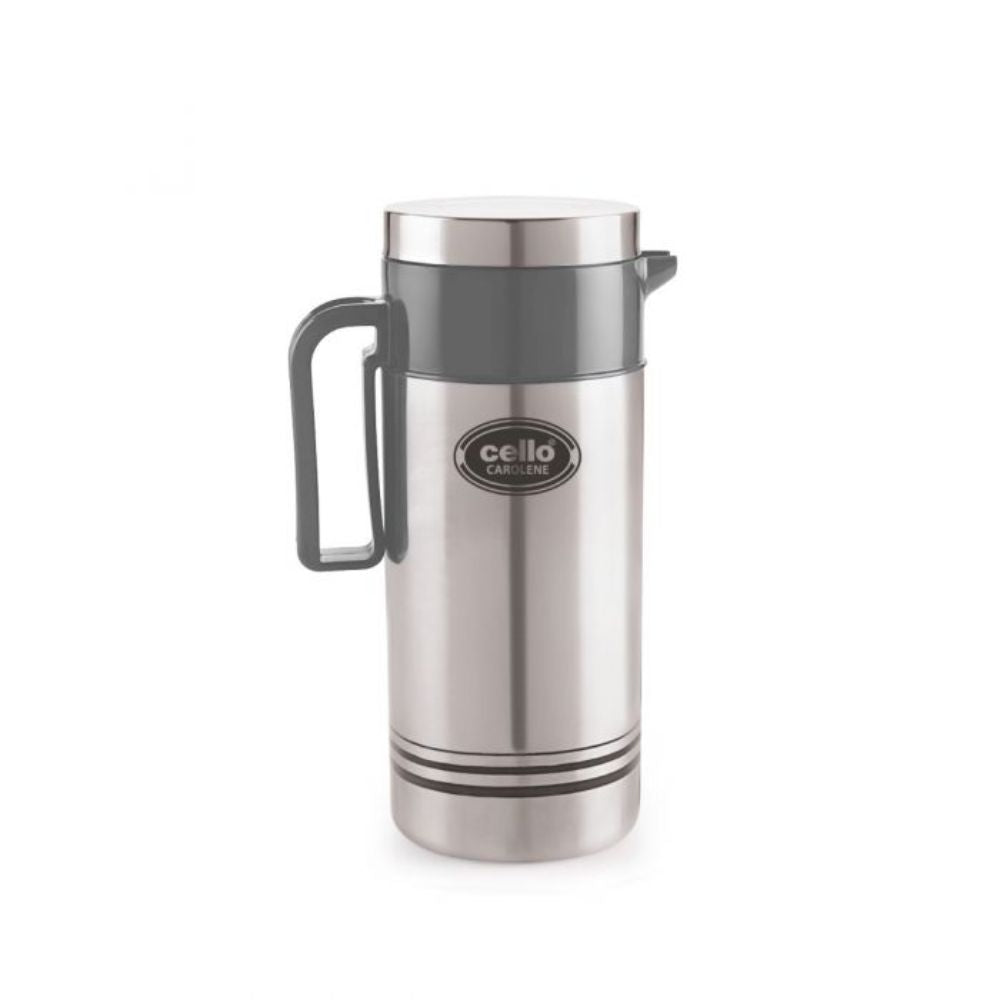 Cello Carolene Tuff Steel Insulated Jug | Silver | 1 Pc