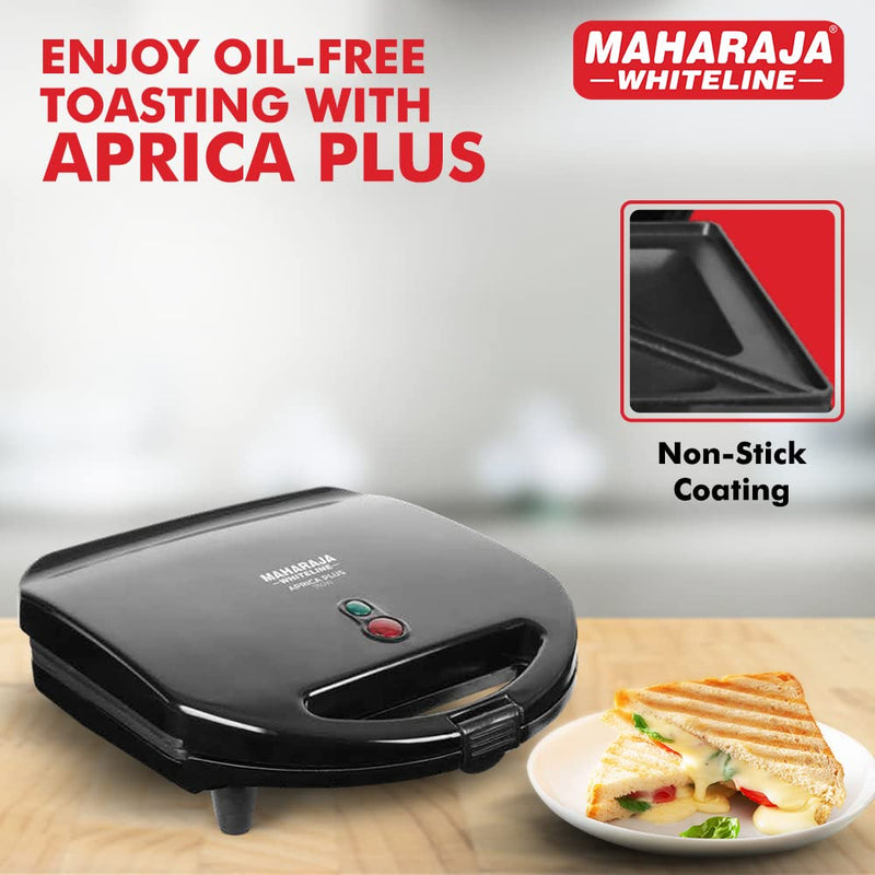 Maharaja Whiteline Aprica Plus 750 Watts Toast Sandwich Maker - 4