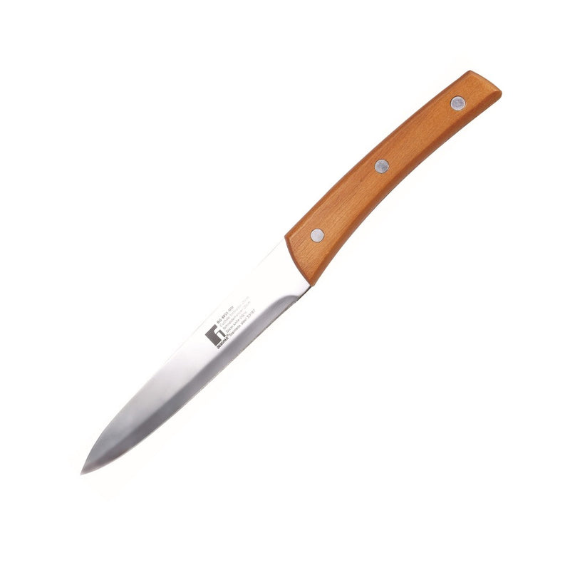 Bergner Natural Stainless Steel Paring Knife with Wooden Handle - 1