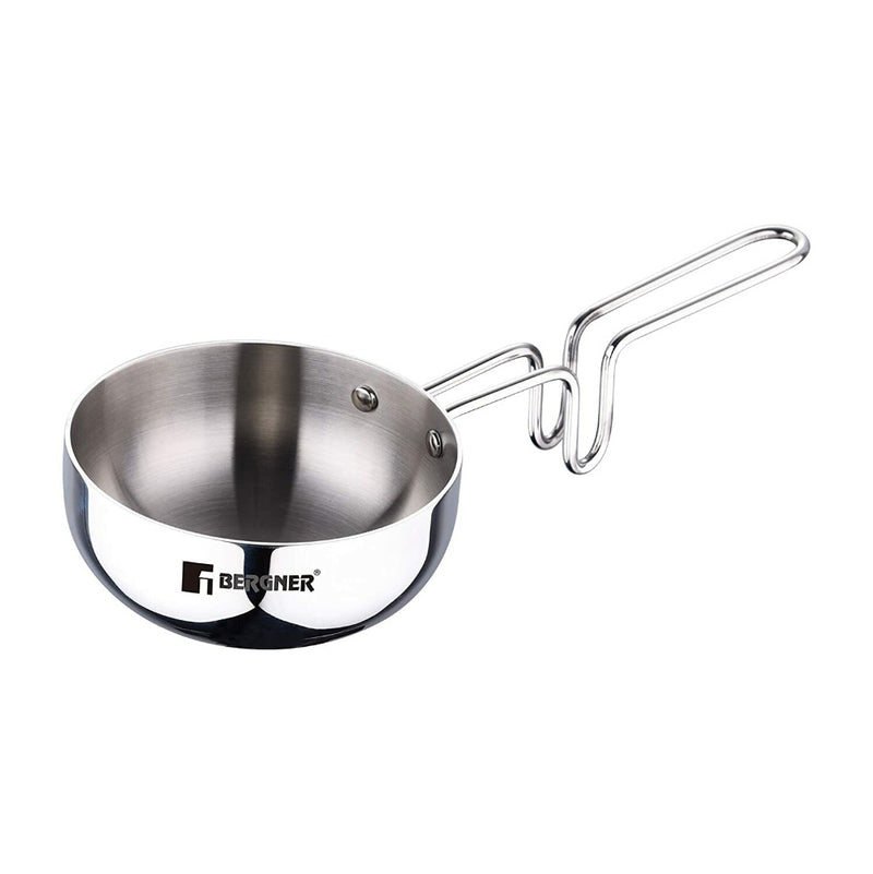 Bergner Argent Tri-Ply Stainless Steel 12 cm Tadka Pan - 1