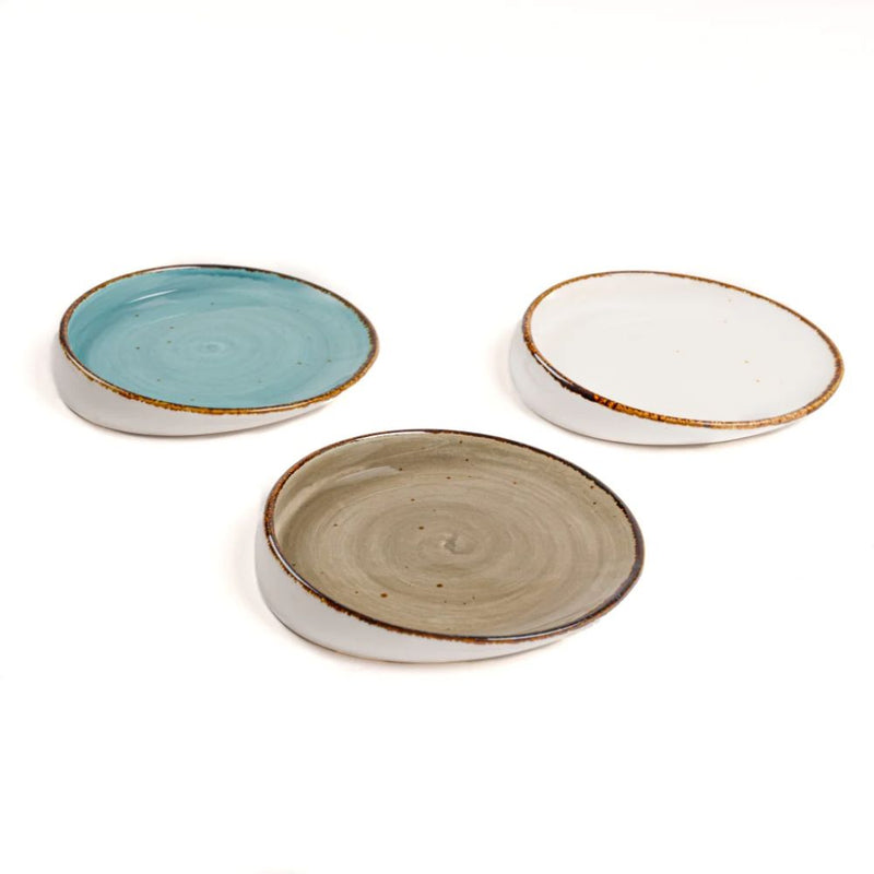 Rena Amalfi Porcelain Ovate Shape Mini Dining Table Platter - 1