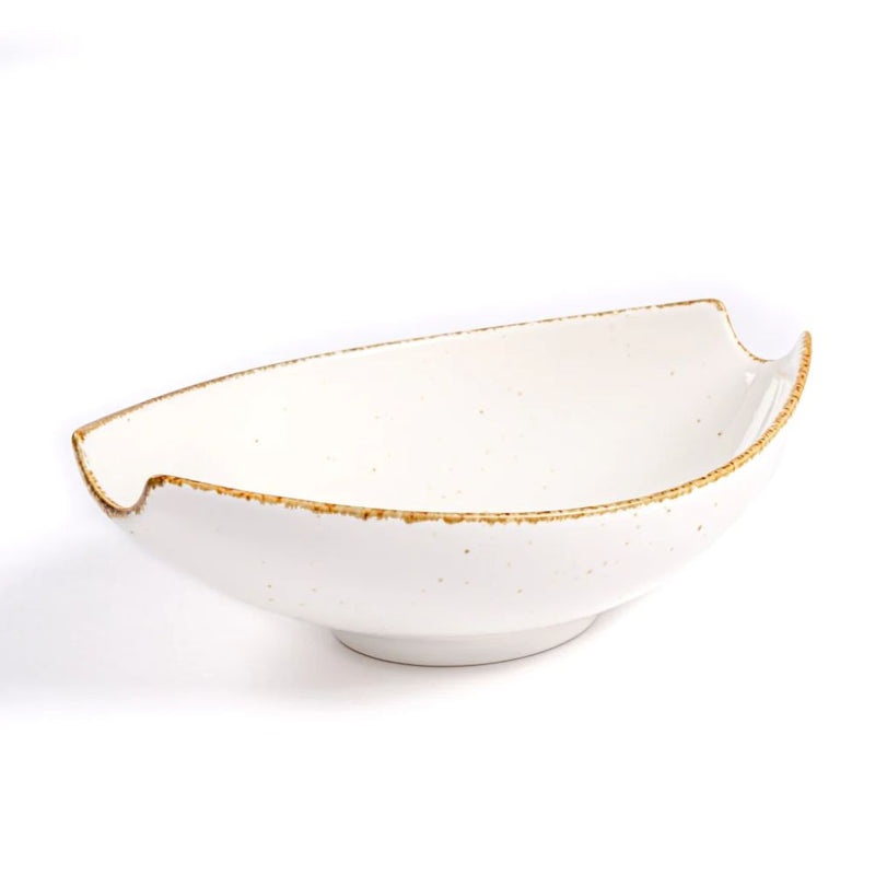 Rena Amalfi Porcelain Hammock Shape Serving Bowl - 1