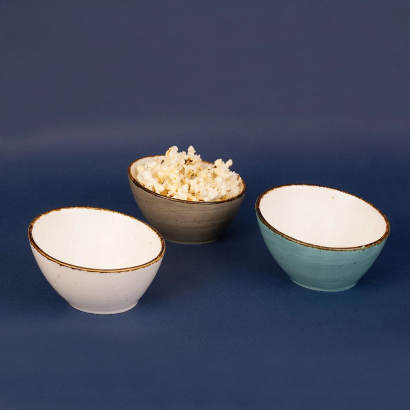 Rena Amalfi Porcelain Slant Shape Seving Bowls - 1