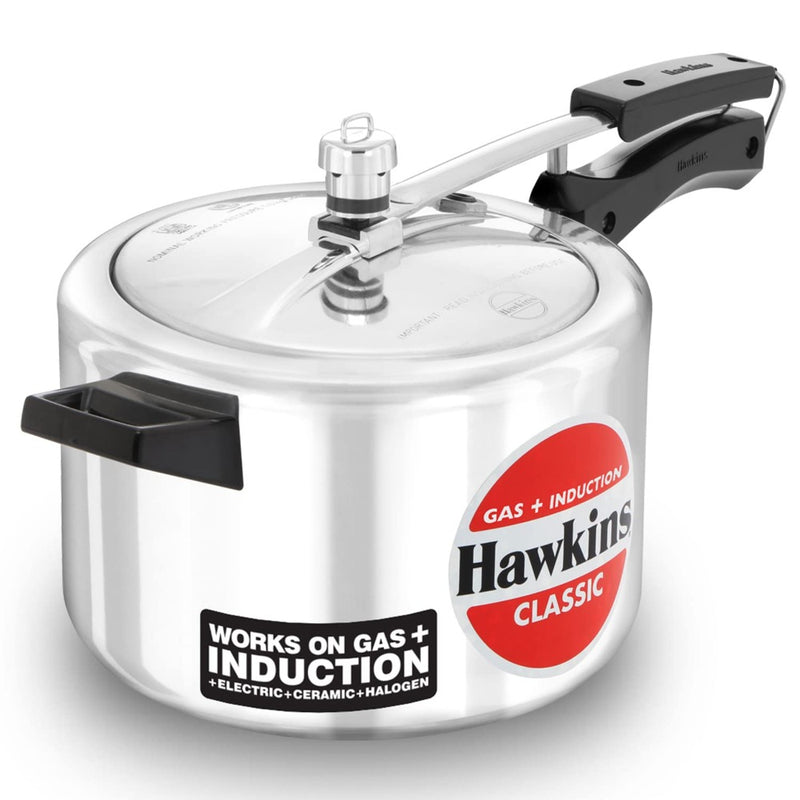 Hawkins Aluminium Classic Pressure Cooker with Mirror Polished - 19