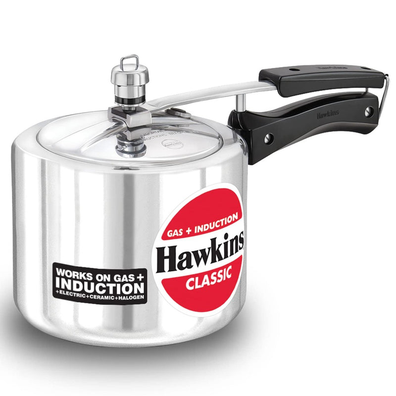 Hawkins Aluminium Classic Pressure Cooker with Mirror Polished - 10