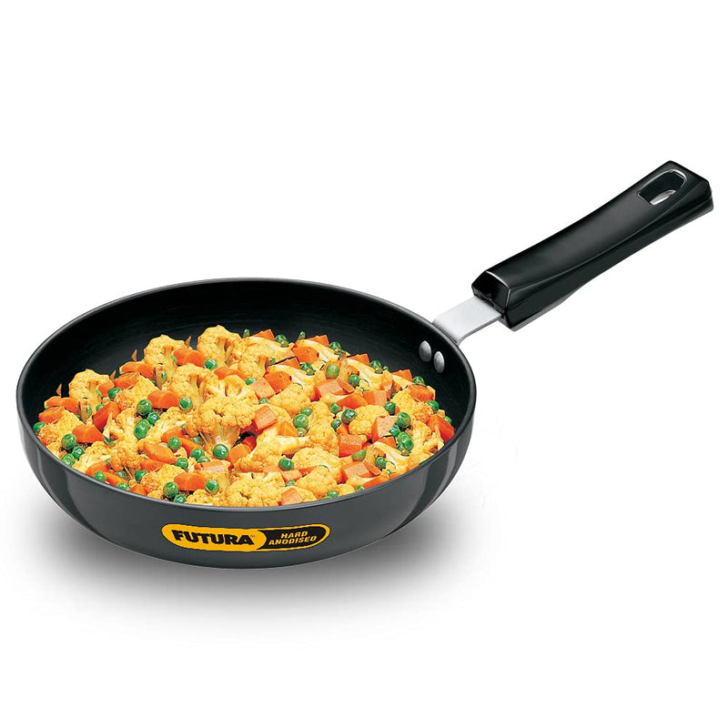 Hawkins Futura Hard Anodised 22 cm Rounded Sides Frying Pan - 1