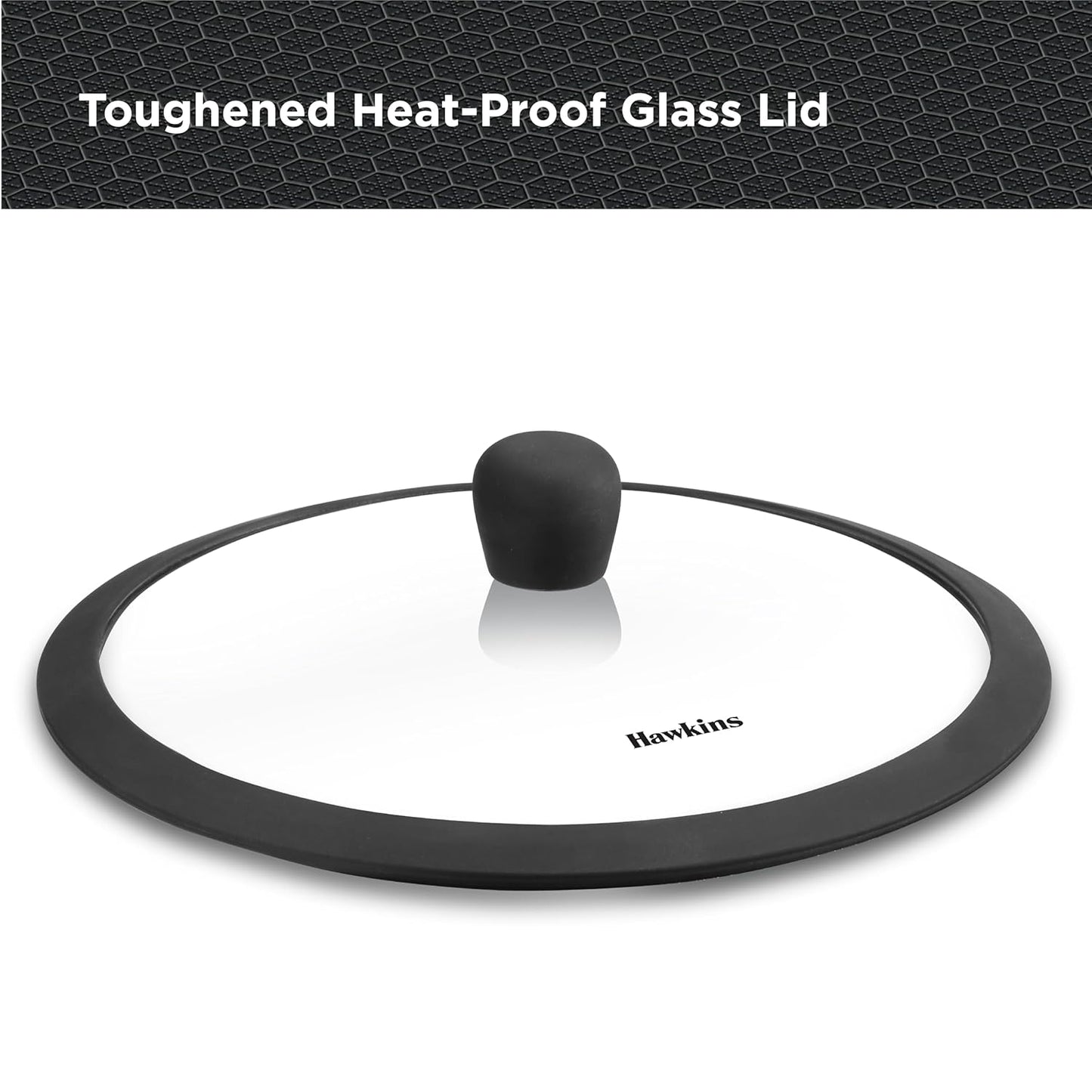 Hawkins Tri-Ply Stainless Steel with Shielded Nonstick 1.25 Litre Appachatty with Glass Lid - NSA125G - 8